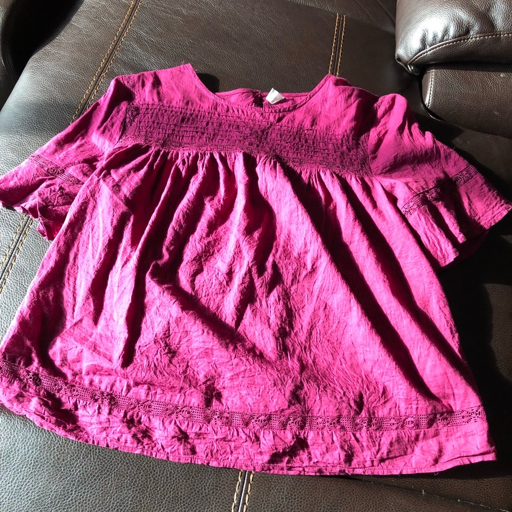 Old navy short sleeve peasant top